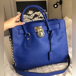 Royal blue Michael Kors bag